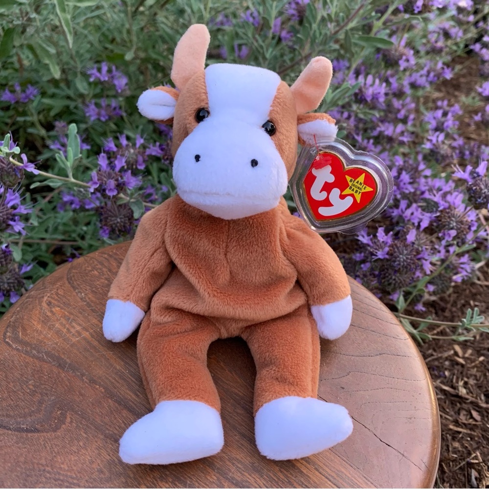 Ty Brown and White Cow Bessie